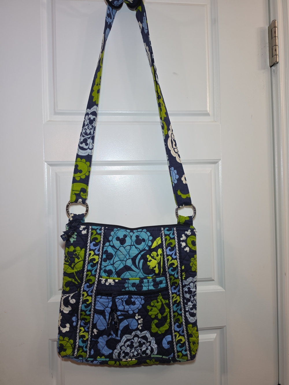 VERA BRADLEY Mickey Bag DISNEY Park Blue Crossbody Hide Hipster 3 Worn Spots